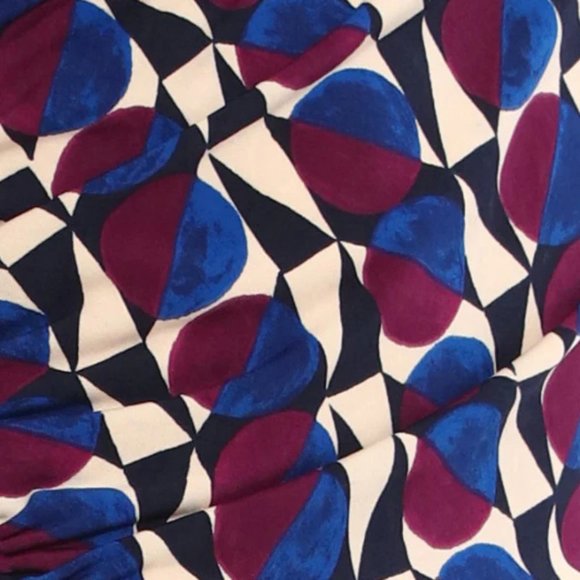 NWT Donna Morgan For Maggy London Juna Geo Print In Cream And Blue - Picture 7 of 7